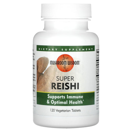 Mushroom Wisdom, Super Reishi, 120 Vegetarian Tablets