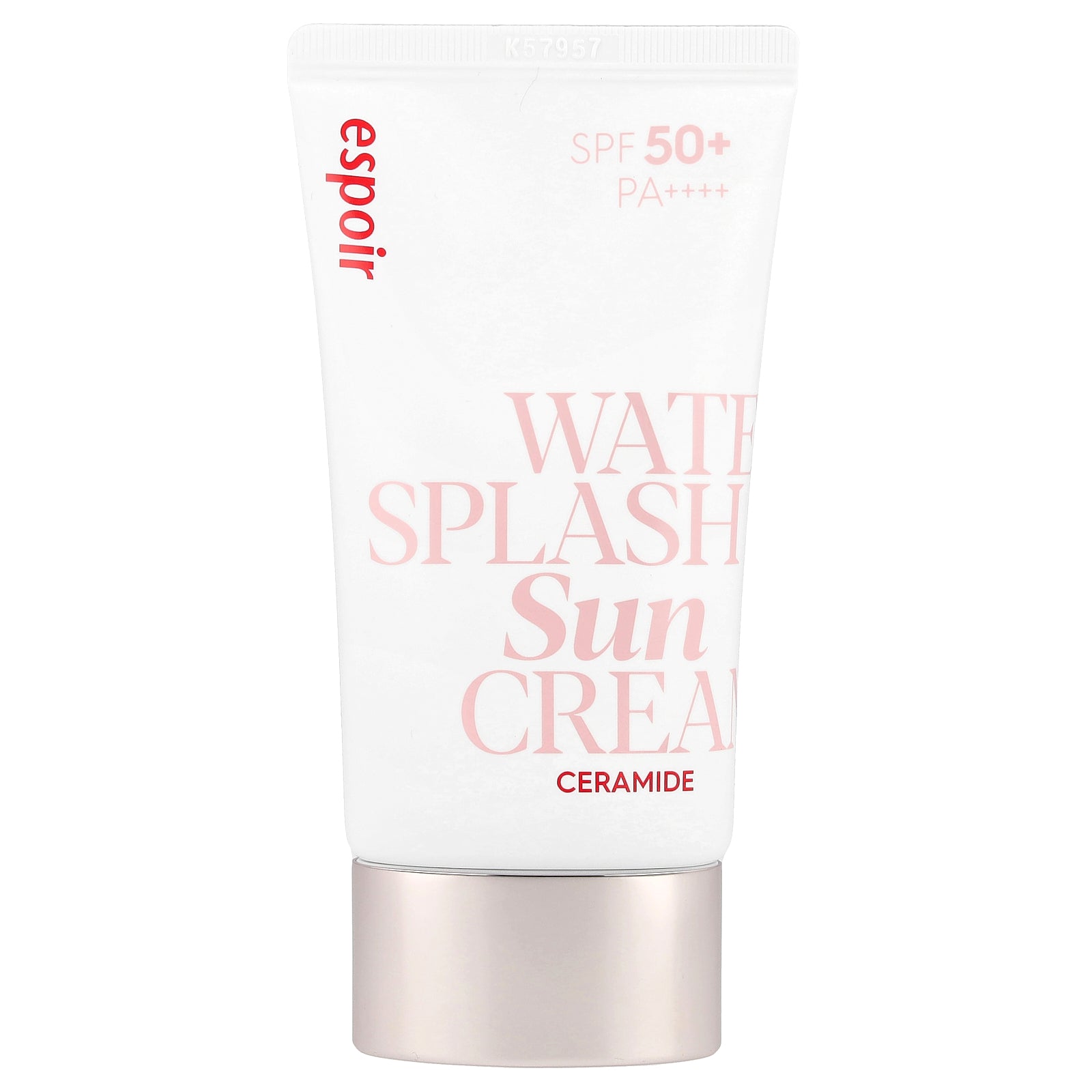 Espoir, Water Splash Sun Cream, Ceramide, SPF 50+ PA ++++, 60 ml