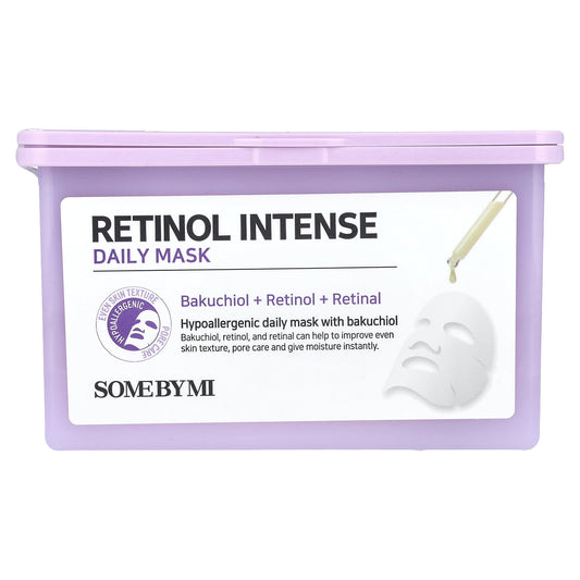 SOME BY MI, Retinol Intense Daily Beauty Mask, 30 Sheets, 11.83 fl oz (350 ml)