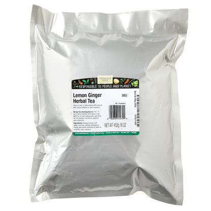 Frontier Co-op, Lemon Ginger Herbal Tea, 16 oz (453 g)