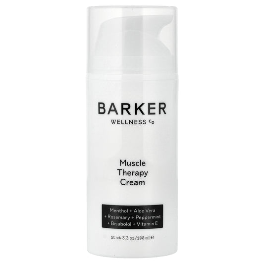 Barker Wellness Co, Muscle Therapy Cream, 3.3 oz (100 ml)