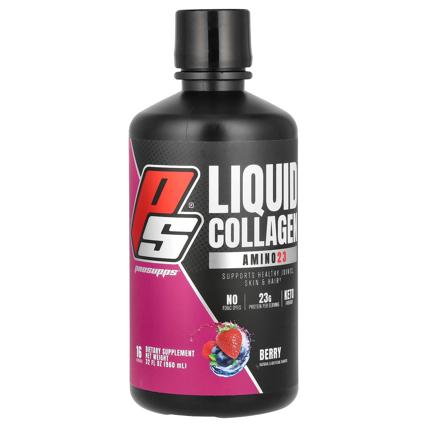 ProSupps, Amino 23 Liquid Collagen, Berry, 32 fl oz (960 ml)