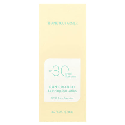 Thank You Farmer, Sun Project, Soothing Sun Lotion, SPF 30 , 1.69 fl oz (50 ml)