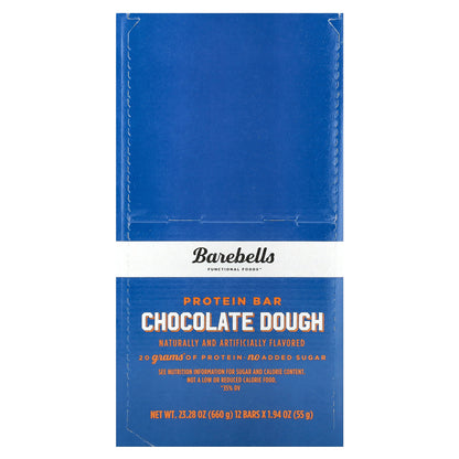 Barebells, Protein Bar, Chocolate Dough, 12 Bars, 1.94 oz (55 g) Each