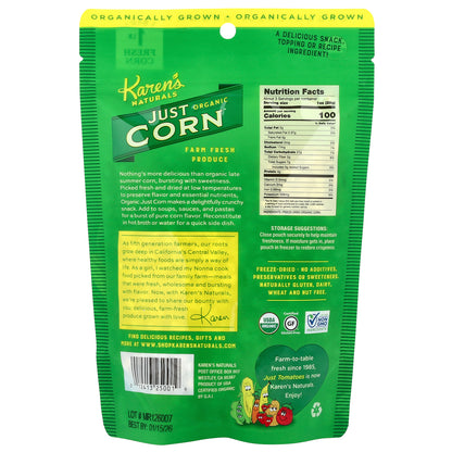 Karen's Naturals, Organic Just Corn®, 3 oz (84 g)