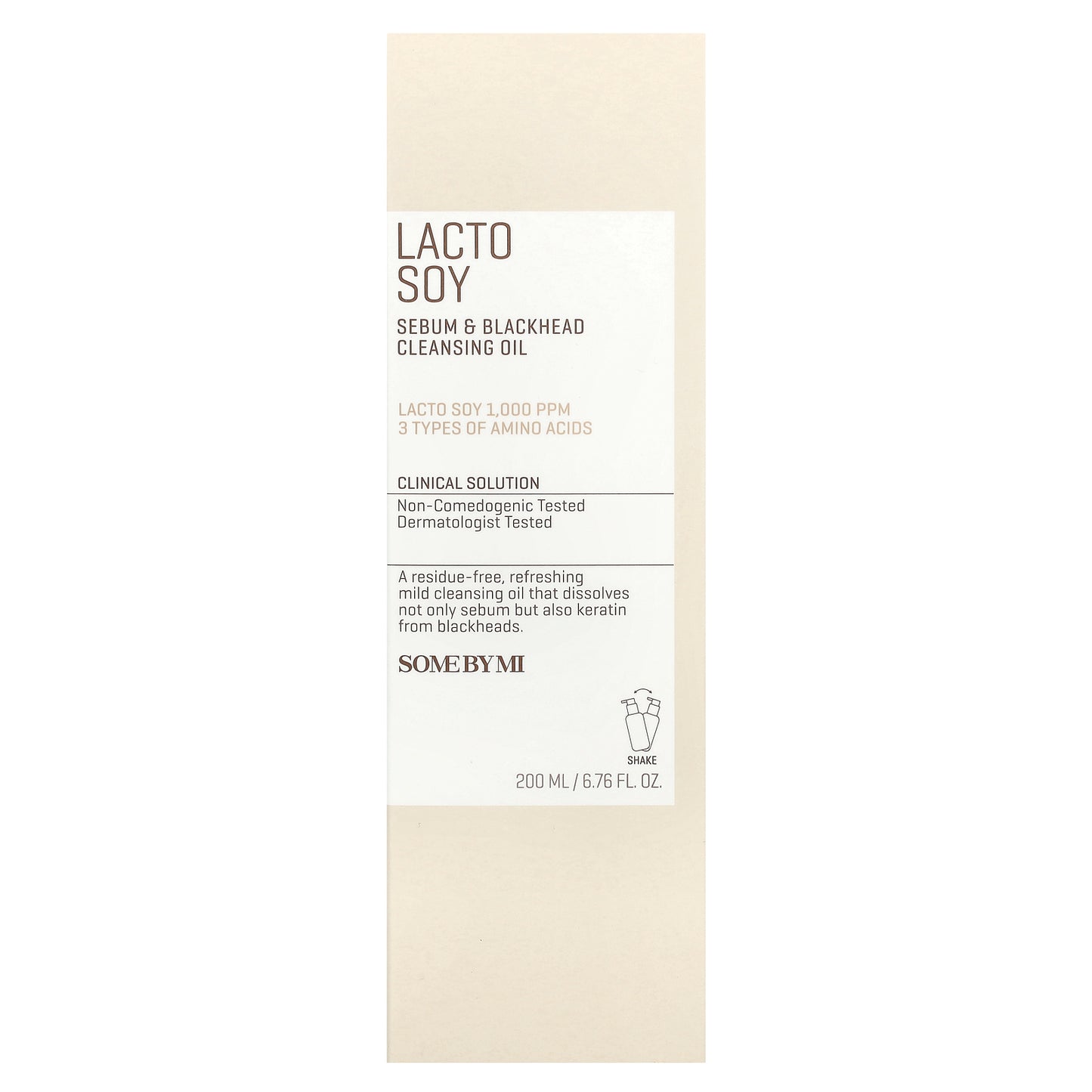 SOME BY MI, Lacto Soy, Sebum & Blackhead Cleansing Oil, 6.76 fl oz (200 ml)