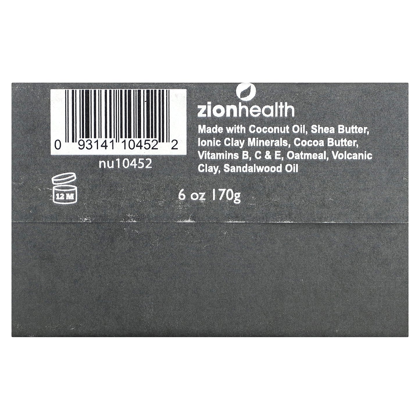 Zion Health, Ancient Clay Shampoo Bar, Sandalwood, 6 oz (70 g)