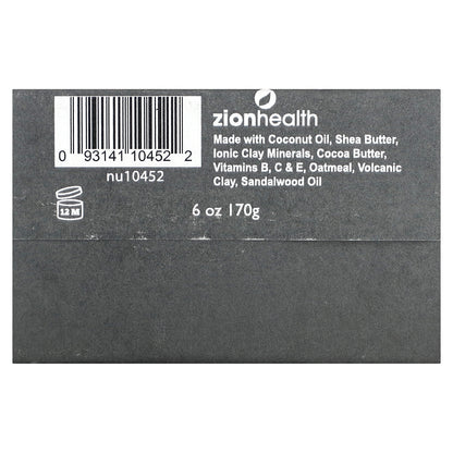 Zion Health, Ancient Clay Shampoo Bar, Sandalwood, 6 oz (70 g)