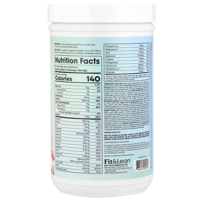 Fit & Lean, Meal Shake, Complete Fitness Nutrition, Strawberry Shortcake, 0.8 lbs (365 g)