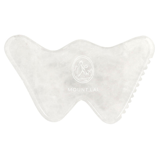 Mount Lai, The Vitality QI Collection, White Jade Gua Sha Sculpting Tool, 1 Count