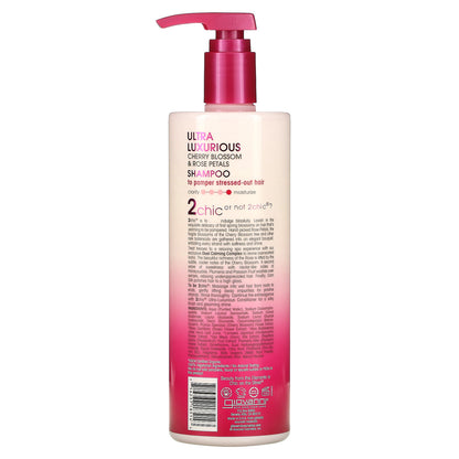 Giovanni, 2chic, Ultra-Luxurious Shampoo, To Pamper Stressed-Out Hair, Cherry Blossom + Rose Petals, 24 fl oz (710 ml)