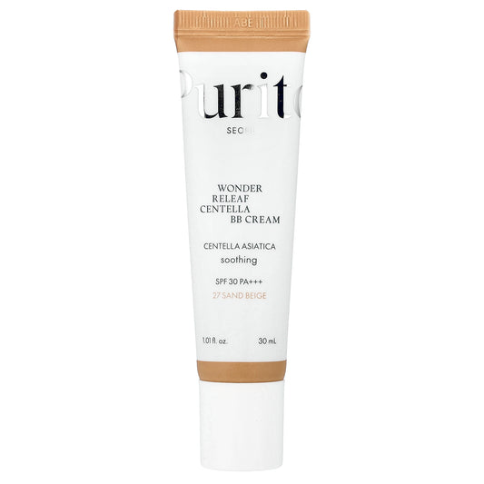Purito, Wonder Releaf Centella BB Cream, SPF 30 PA+++, 27 Sand Beige, 1.01 fl oz (30 ml)