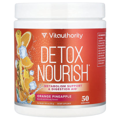 Vitauthority, Detox Nourish, Orange Pineapple, 10.6 oz (300 g)