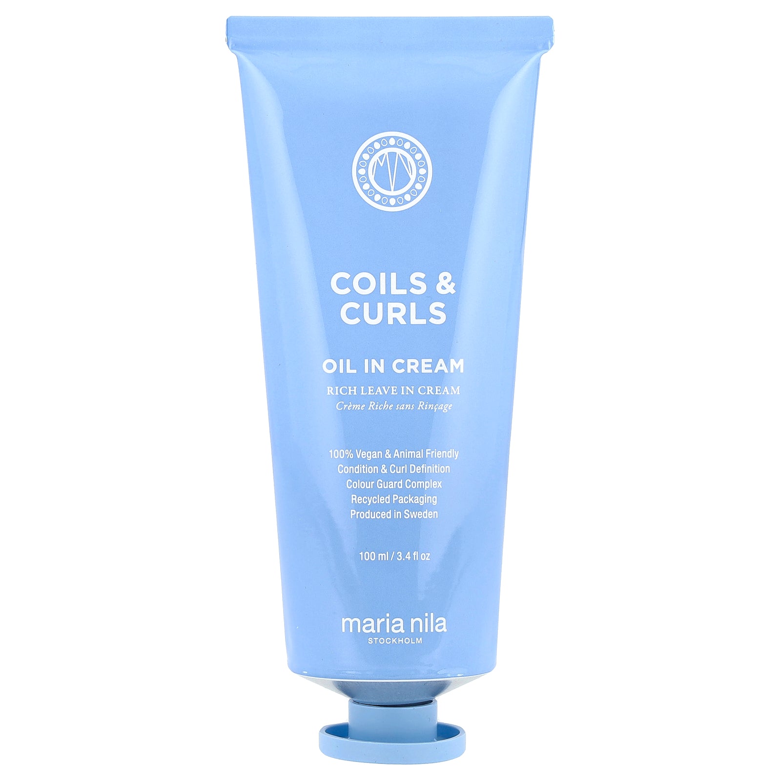 Maria Nila, Coils & Curls Oil in Cream, 3.4 fl oz (100 ml)