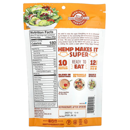 Manitoba Harvest, Hemp Hearts, Shelled Hemp Seeds, 8 oz (227 g)