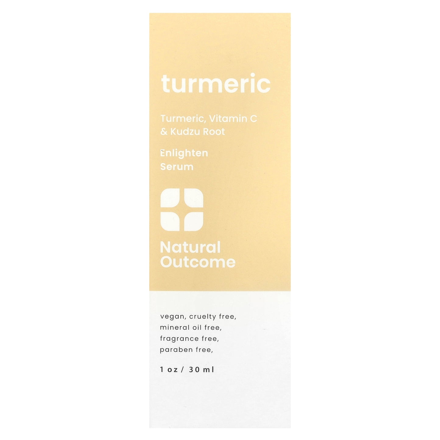 Natural Outcome, Turmeric, Enlighten Serum, Fragrance Free, 1 oz (30 ml)