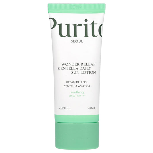 Purito, Wonder Releaf Centella Daily Sun Lotion, SPF 50+ PA++++, 2.02 fl oz (60 ml)