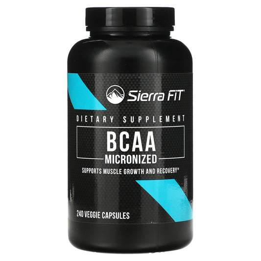 Sierra Fit, Micronized BCAA, Branched Chain Amino Acids, 1,000 mg, 240 Veggie Capsules (500 mg per Capsule)