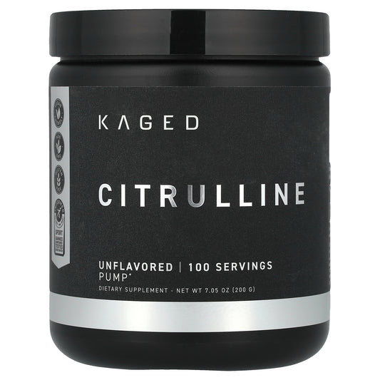 Kaged, Citrulline, Unflavored, 7.05 oz (200 g)