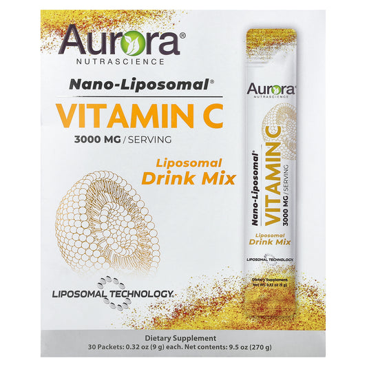 Aurora Nutrascience, Nano-Liposomal® Vitamin C, 30 Packets, 0.32 oz (9 g) Each