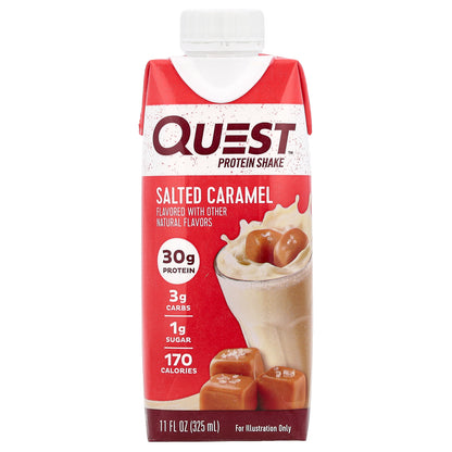Quest Nutrition, Protein Shake, Salted Caramel, 4 Shakes, 11 fl oz (325 ml) Each
