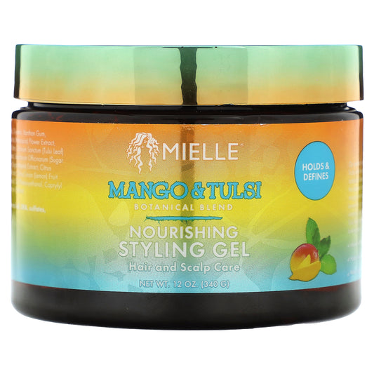 Mielle, Nourishing Styling Gel, Mango & Tulsi , 12 oz (340 g)