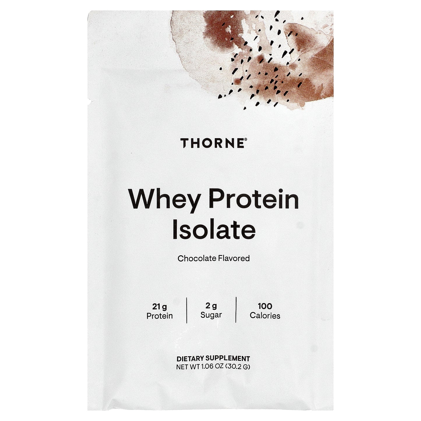 Thorne, Whey Protein Isolate, Chocolate, 14 Packets, 1.06 oz (30.2 g) Each