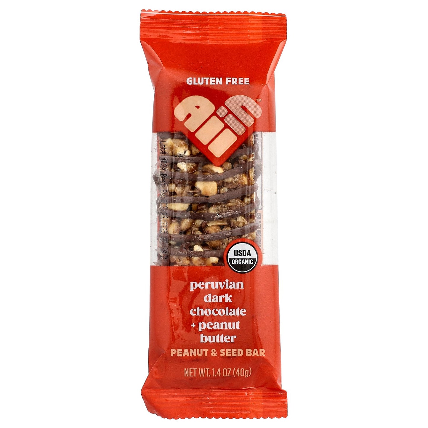 All In, Peanut & Seed Bars, Peruvian Dark Chocolate + Peanut Butter, 6 Bars, 1.4 oz (40 g ) Each