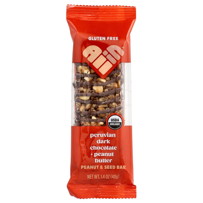 All In, Peanut & Seed Bars, Peruvian Dark Chocolate + Peanut Butter, 6 Bars, 1.4 oz (40 g ) Each