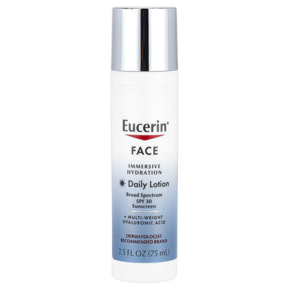 Eucerin, Face, Immersive Hydration Daily Lotion, SPF 30, 2.5 fl oz (75 ml)