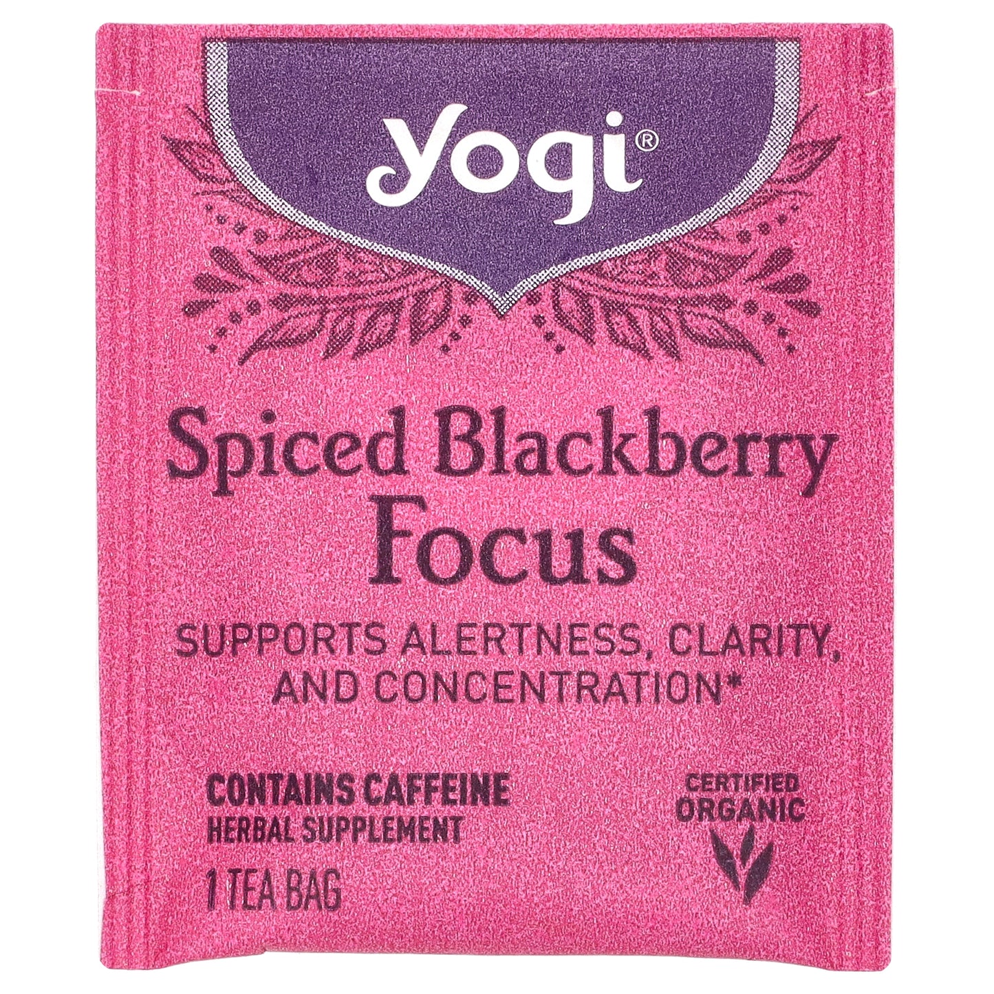 Yogi Tea, Spiced Blackberry Focus, 16 Tea Bags, 1.12 oz (32 g)