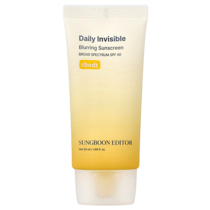 Sungboon Editor, Daily Invisible, Blurring Sunscreen, SPF 40 , 1.69 fl oz (50 ml)