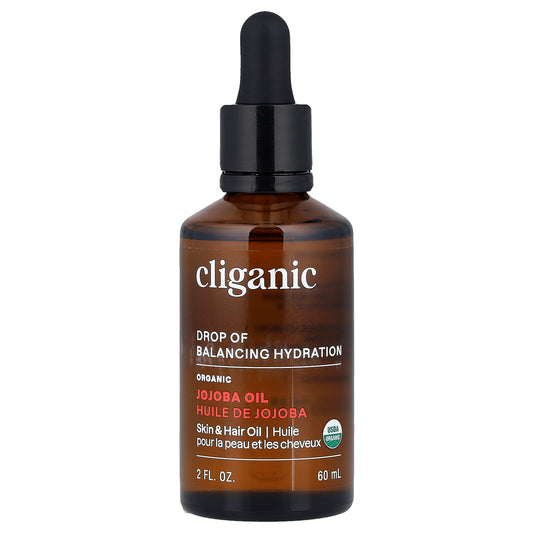 Cliganic, Organic Jojoba Oil, For Oily & Combination Skin , 2 fl oz (60 ml)