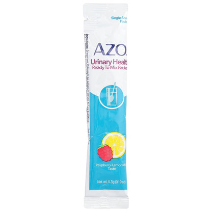 AZO, Urinary Health, Ready To Mix Packets, Raspberry-Lemonade, 10 Single Serve Packets, 5.3 g (0.19 oz) Each