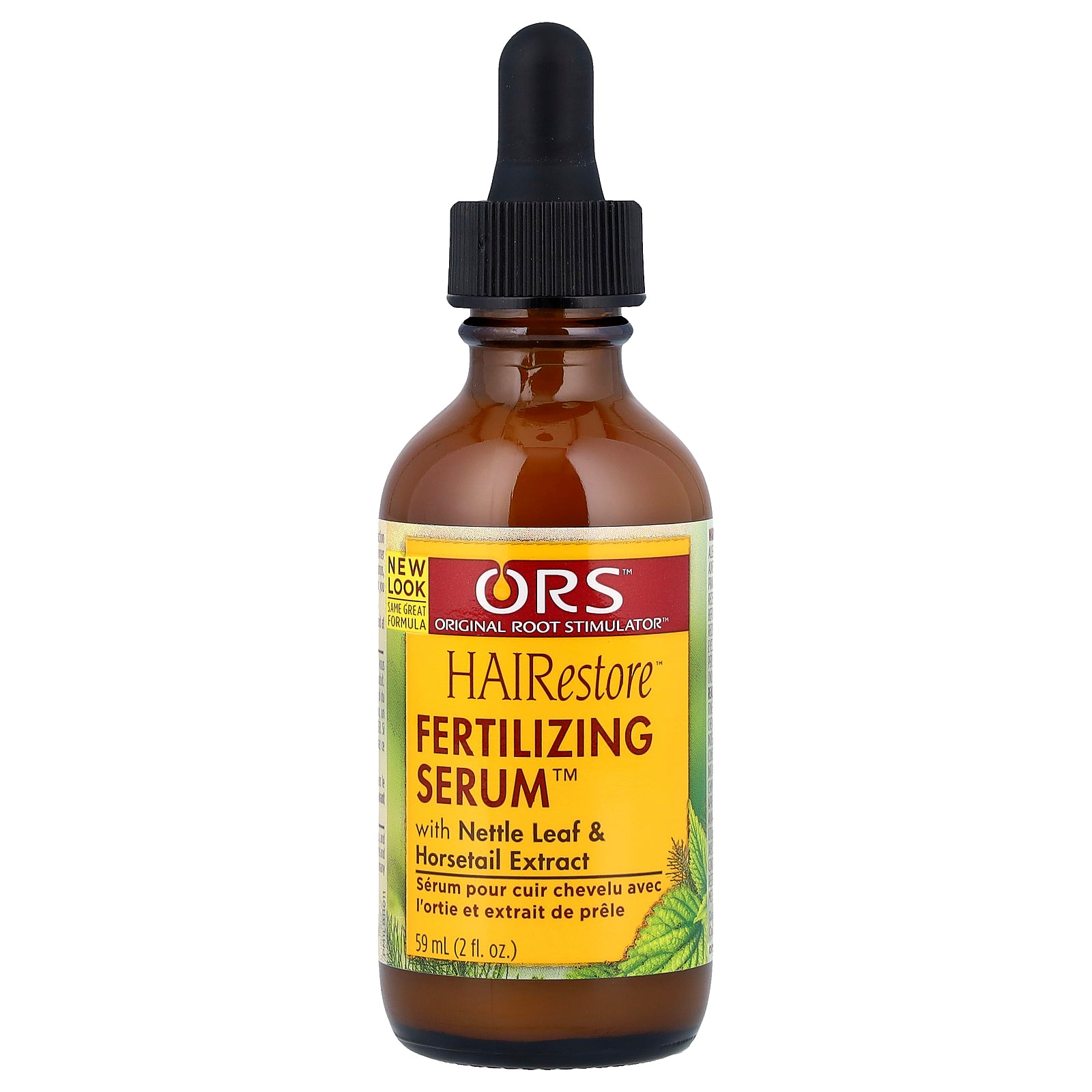 ORS, HAIRestore™, Fertilizing Serum™ with Nettle Leaf and Horsetail Extract, For Natural Hair Textures, Braids & Weaves, 2 fl oz (59 ml)
