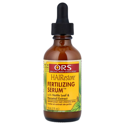 ORS, HAIRestore™, Fertilizing Serum™ with Nettle Leaf and Horsetail Extract, For Natural Hair Textures, Braids & Weaves, 2 fl oz (59 ml)