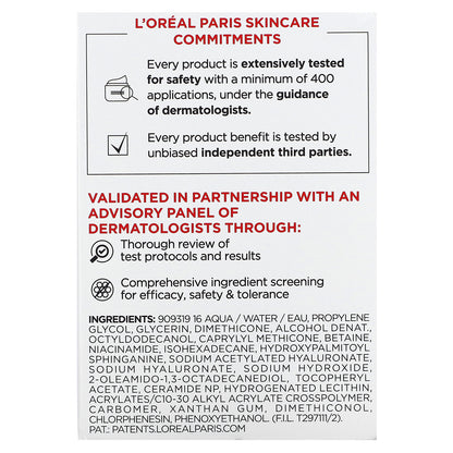 L'Oréal, Micro Hyaluronic Acid + Ceramides,  Line-Plumping Water Cream, 1.7 oz (48 g)