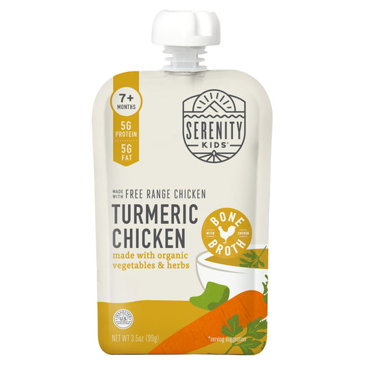 Serenity Kids, Turmeric Chicken with Organic Vegetables & Herbs, 7+ Months, 3.5 oz (99 g)