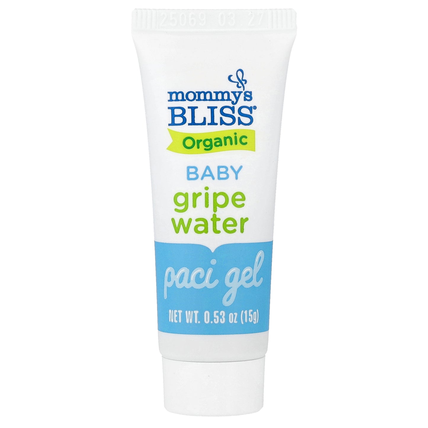 Mommy's Bliss, Organic Gripe Water, Paci Gel, Age 2 Weeks+, 0.53 oz (15 g)