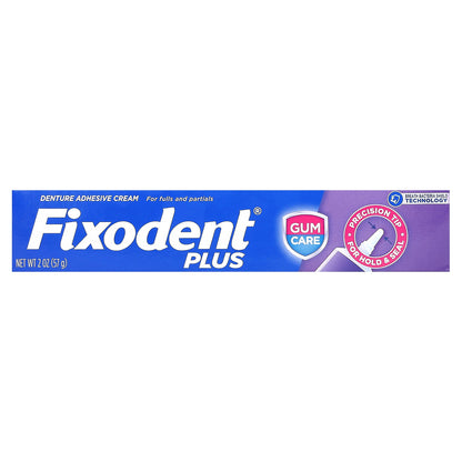 Fixodent, Plus, Denture Adhesive Cream, 2 oz (57 g)