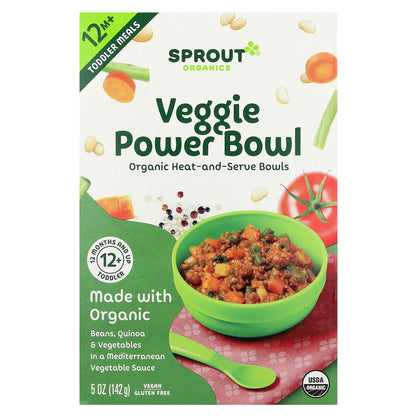 Sprout Organics, Veggie Power Bowl, 12 Months+, 5 oz (142 g)