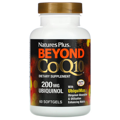 NaturesPlus, Beyond CoQ10® Ubiquinol, 200 mg, 60 Softgels