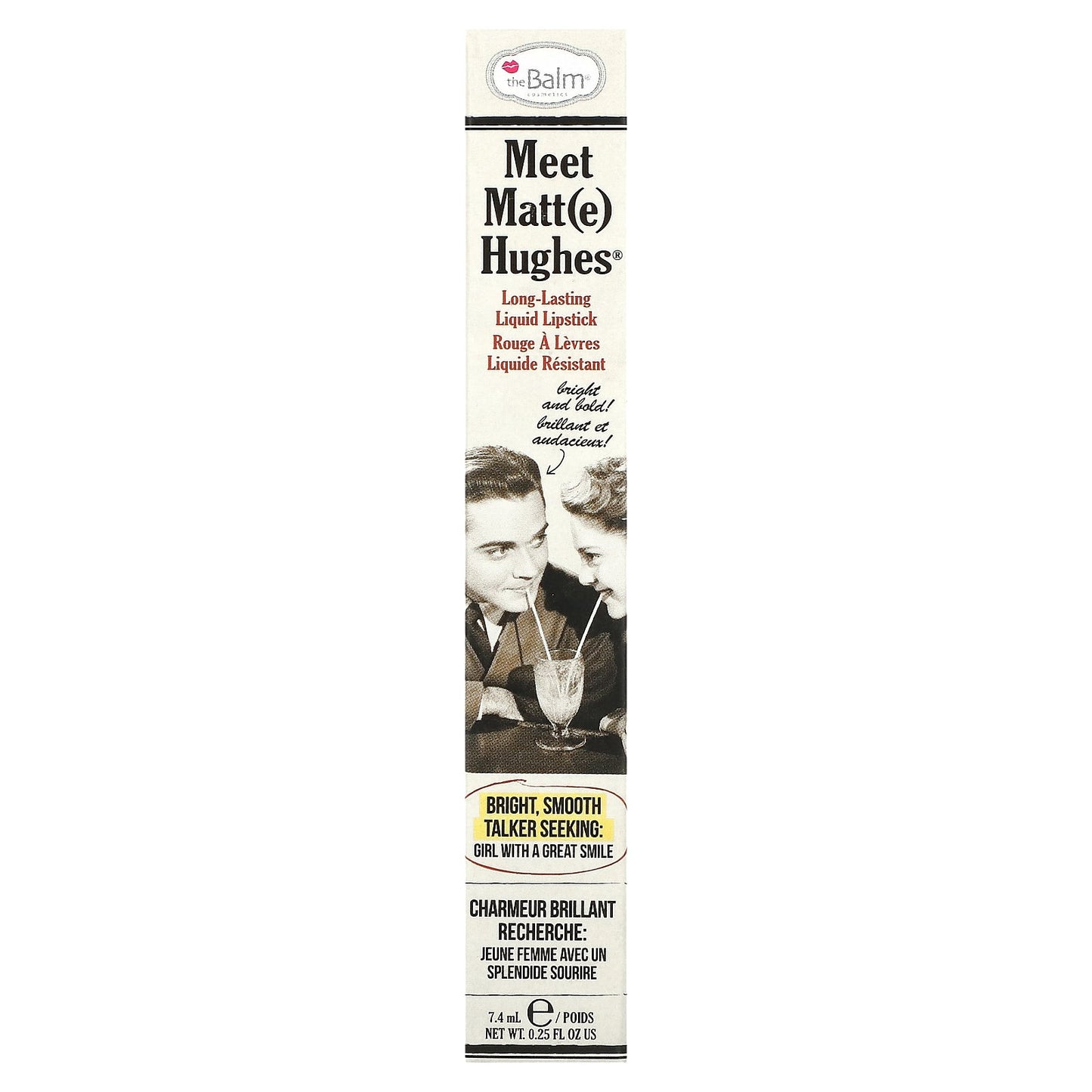 theBalm Cosmetics, Meet Matt(e) Hughes®, Long-Lasting Liquid Lipstick, Committed, 0.25 fl oz (7.4 ml)