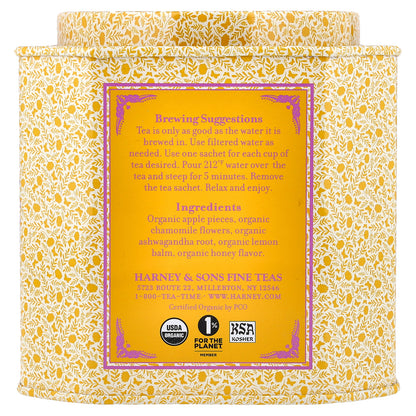 Harney & Sons, Honey Chamomile , 30 Sachets, 1.69 oz (48 g)