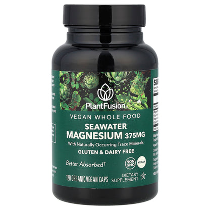 PlantFusion, Seawater Magnesium, 120 Organic Vegan Caps