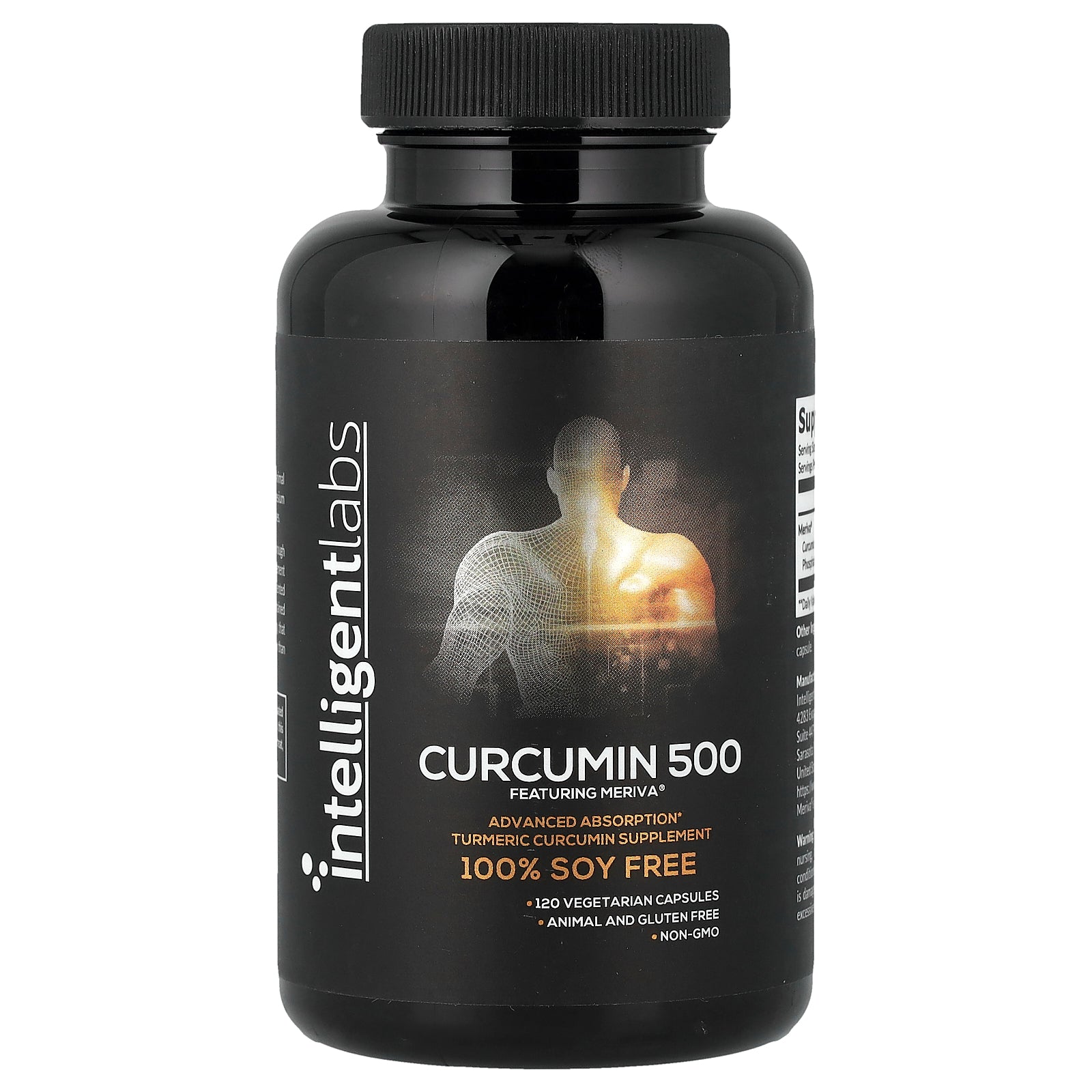 Intelligent Labs, Curcumin 500, 120 Vegetarian Capsules