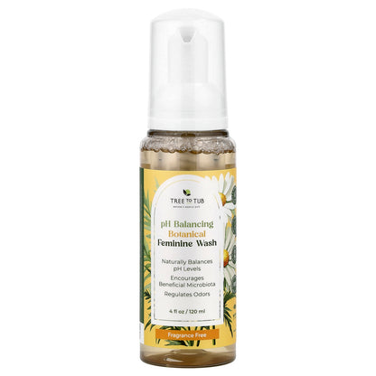 Tree To Tub, pH Balancing Botanical Feminine Wash, Fragrance Free , 4 fl oz (120 ml)