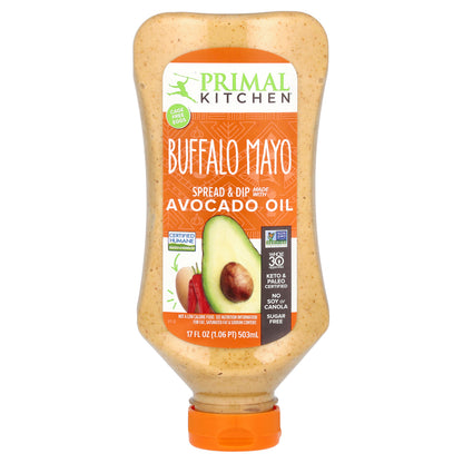 Primal Kitchen, Buffalo Mayo Made With Avocado Oil, 17 fl oz (503 ml)