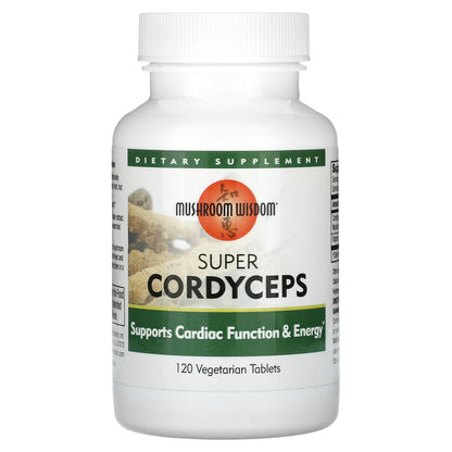 Mushroom Wisdom, Super Cordyceps, 120 Vegetarian Tablets