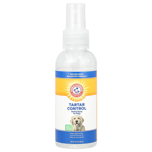 Arm & Hammer, Tartar Control, Dental Spray For Dogs, Mint, 4 fl oz (118 ml)